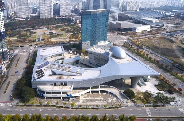 Vista aérea do Incheon Technopark